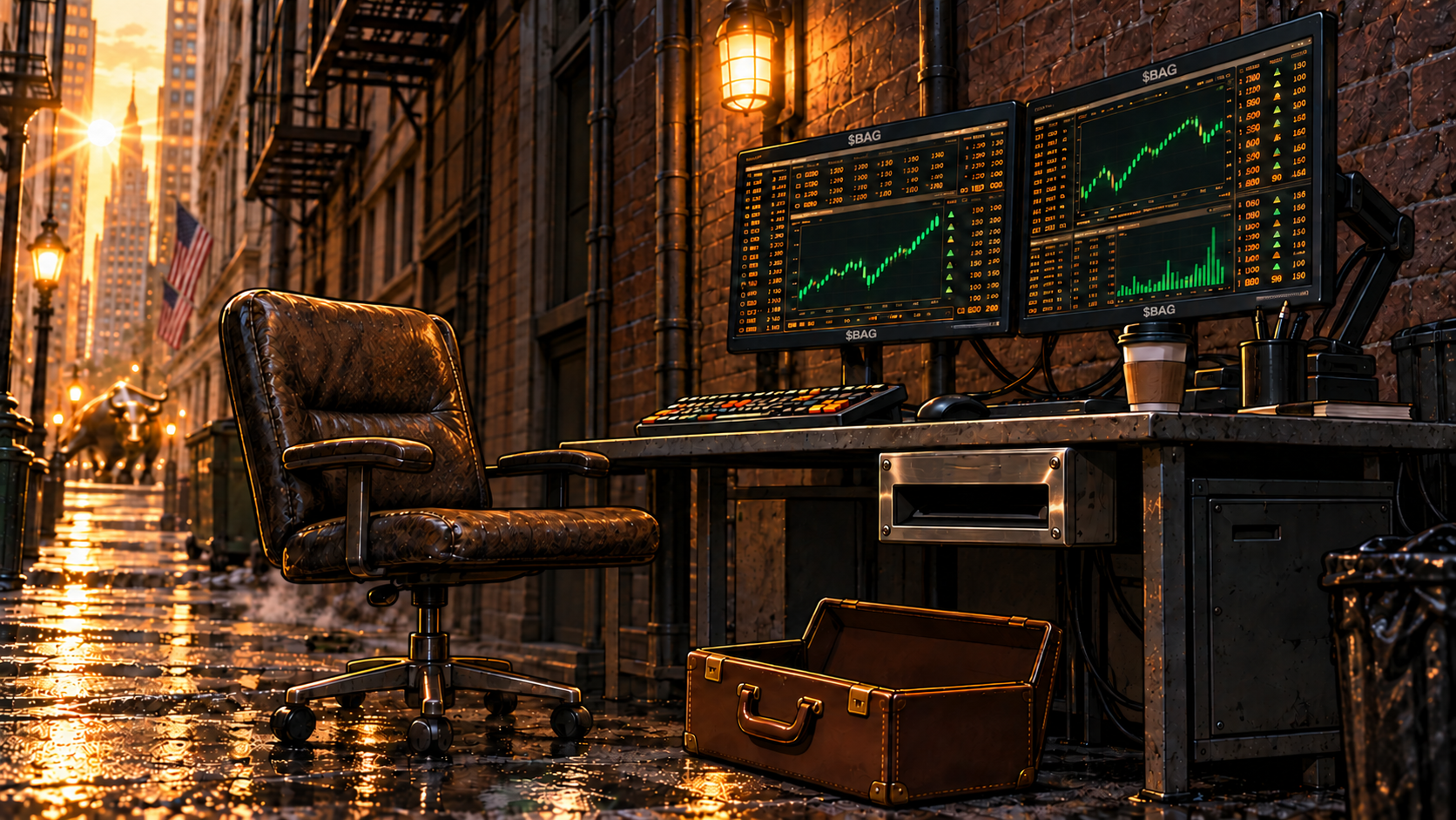The after-hours alley trading desk